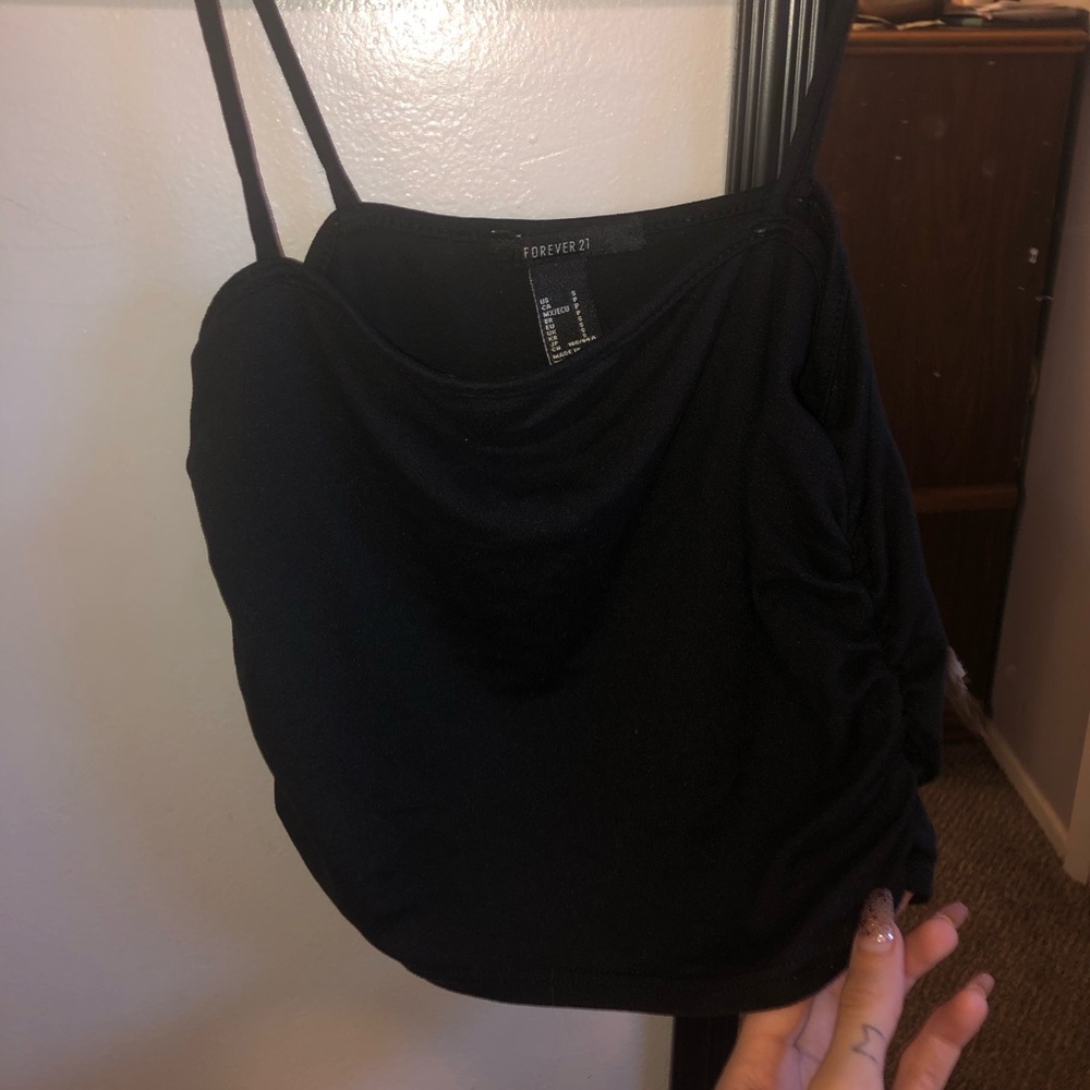 Forever 21 black crop top!!